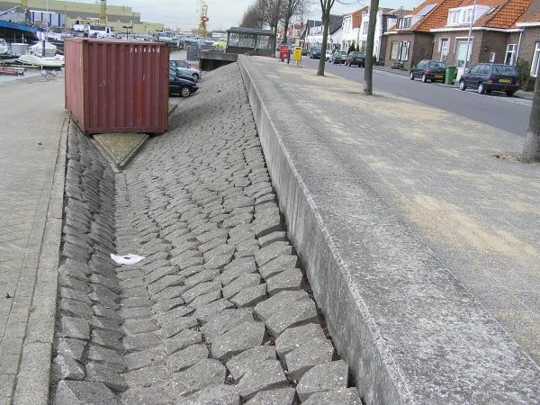 redelijk vlakke aansluiting